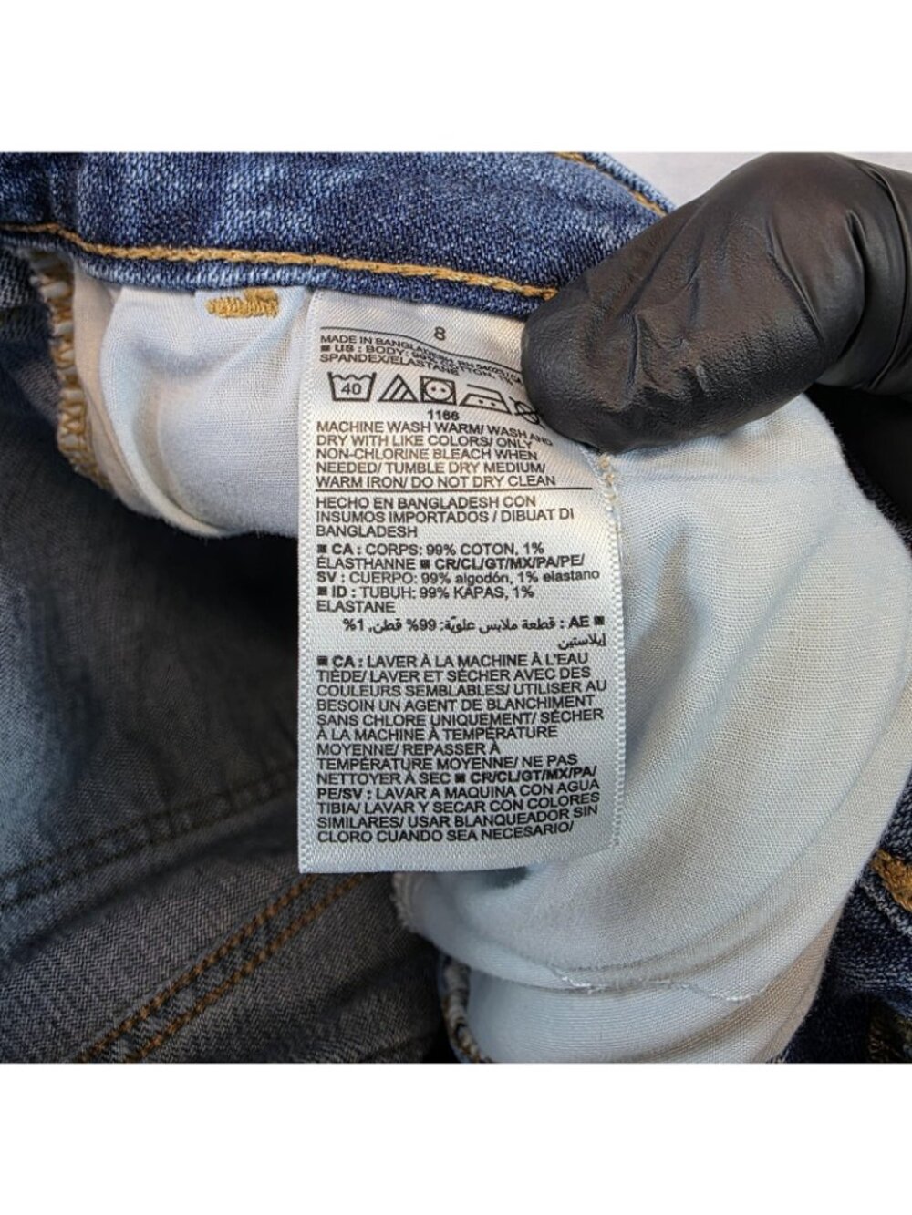 Old Navy Workwear Curvy Sky-Hi Straight Jeans Womens 8 Blue High Rise Utility - Picture 6 of 13